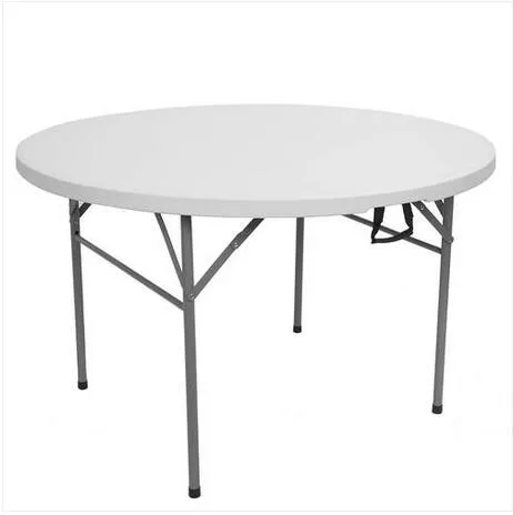 Mode Gratis Frakt Grossist 48inch Round Folding Table Outdoor Folding Utility Table White
