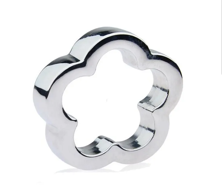 Stainless Steel Cockrings Cock Ring Magnetic Lock Ball Stretcher Metal Penis Pendant Testicle Chastity Device Sex toys A041