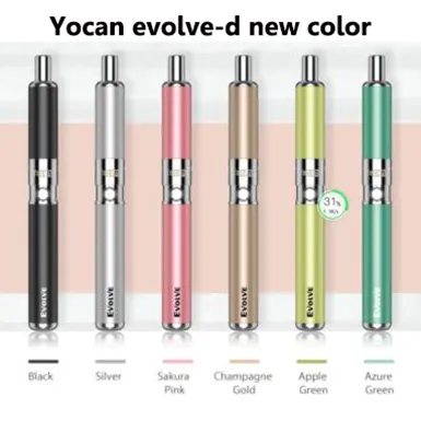 Kit Auténtico Yocan Evolve-D Kit Evolucion Seco Herb E-Cigarette Vaporizador Dual Bobina 5 colores Vape Pen Plus