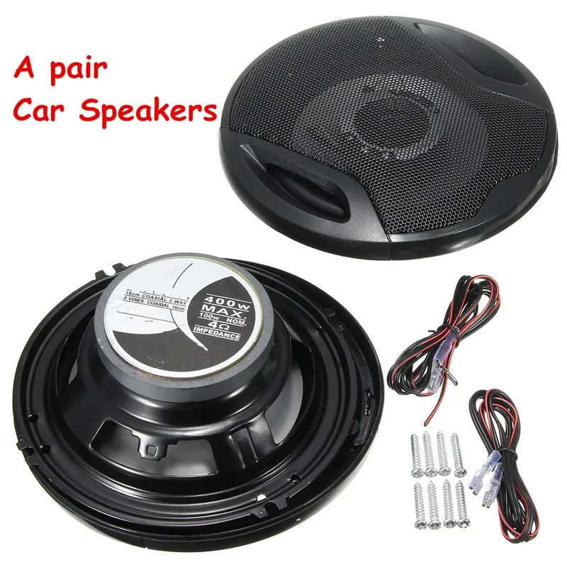 店頭展示品特価 Freeshipping 2pcsユニバーサル6インチ12v 400w車のサブウーファー マックス鉄プラスチック2ウェイ2ボイス同軸オーディオカースピーカー車の音 メーカー再生品 Www Tavulin Com