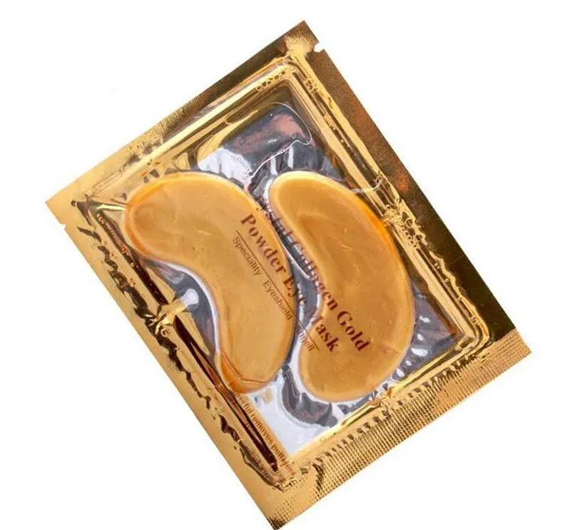 Anti-Wrinkle Crystal Collagen Gold Powder Eye Mask Golden Mask stick to dark circles DHL ship