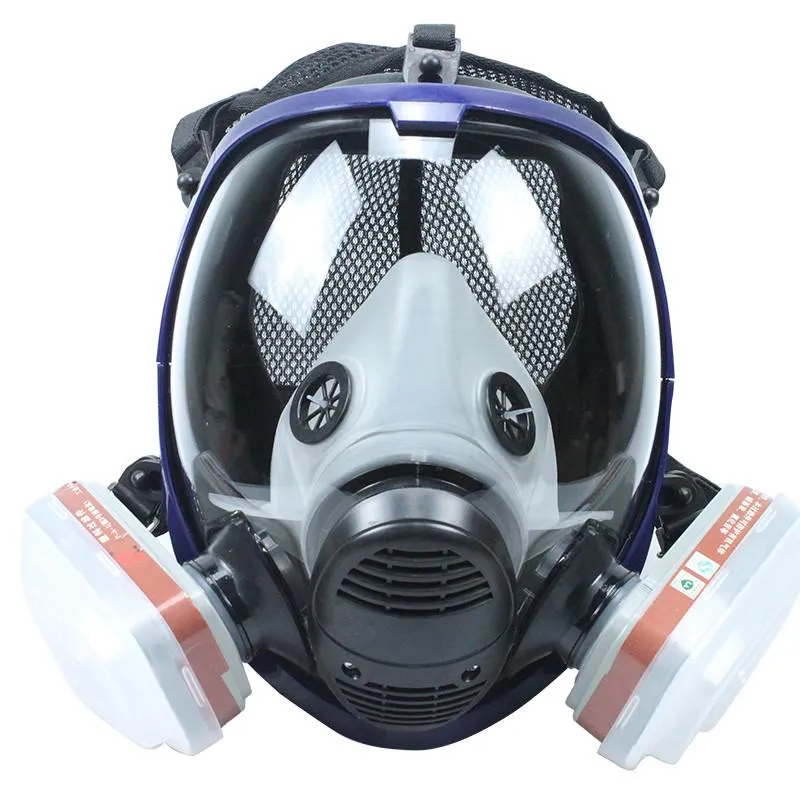 Chemical Mask 6800 7 In 1 6001 Gas Mask Acid Dust Respirator Paint Pesticide Spray Silicone Filter Laboratory Cartridge Welding