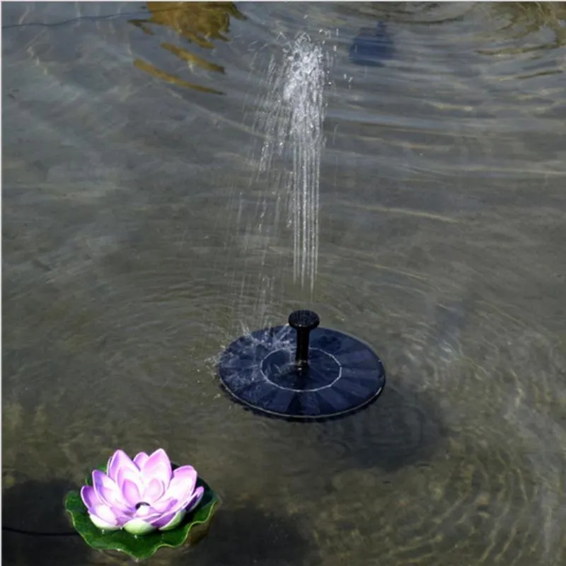 Pompa ad acqua solare da 7 V Pannello galleggiante per esterni Fontana ad energia solare Piante da giardino Pompa Irrigazione Stagno Serbatoio Piscina