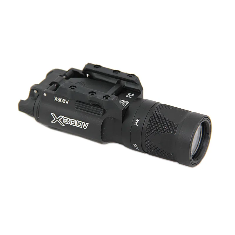 SF Tactical X300V Cree LED Blanc Light 500 Lumens Sortie de chasse Pistolet Light Fit 20 mm Picatinny Rail