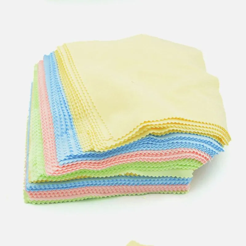 13 * 13 cmのマイクロファイバーの洗浄布のための布のための布のためのラップトップのメガネの布の眼鏡拭き洗い布の家庭用布の家庭用