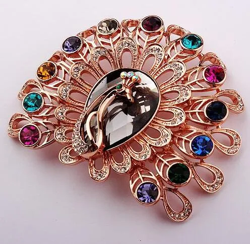 10st Lot Mix Style Fashion Crystal Brooches Pins For Jewelry Craft Gift BR701 308C