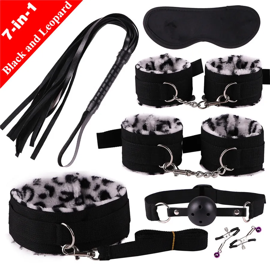 7 In 1 Bondage Set Fetish Restraint Gear For Couples Adults_voghion.com