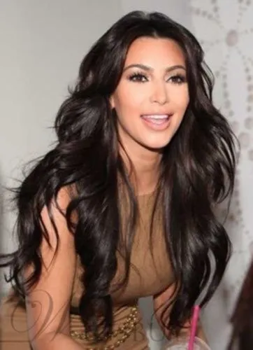 Kim Kardashian Super Long Natural Wave Wig Heat Resistant