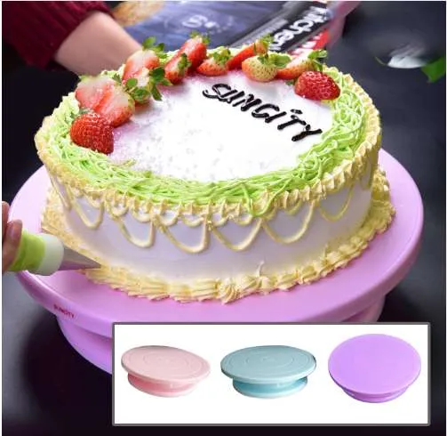 HIFUAR 28 cm Pastel de plástico Turnato giratorio Decoración de la mesa giratoria antideslizante antideslizante soporte HIFUAR 28 cm Pastel de plástico Turnato giratorio Decoración de la mesa giratoria antideslizante antideslizante soporte