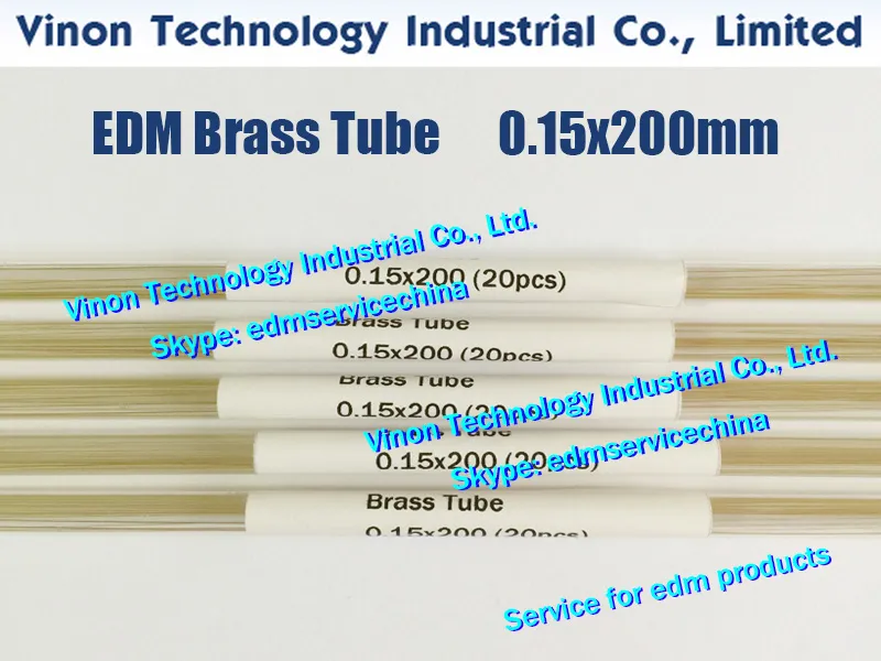 Wholesale 0.15x200MM Brass Tube Single Channel , Brass EDM Tubing