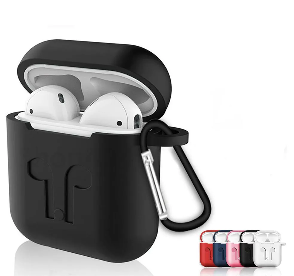 Soft Silicone Case For Apple Airpods Earphone Protective Cover Shockproof Waterproof for Air Pods Headset Accessories