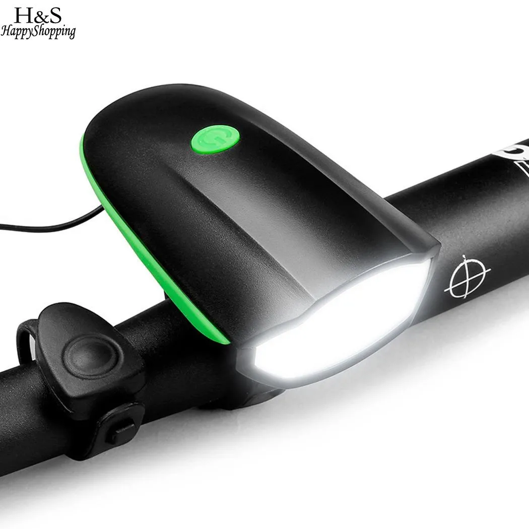 Accessoire avec lumière avec cloche lumineuse cloche guidon ensemble batterie extérieure vélo vélo cyclisme