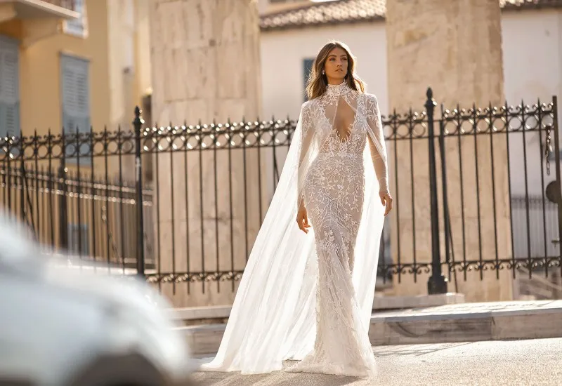 Mermaid Wedding Berta Bridal Cape Gorgeous Berta Mermaid Dresses