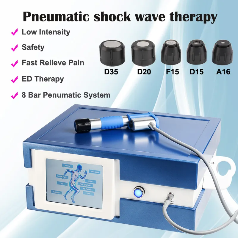 Extracorporeal Shock Wave Therapy Pneumatiska Shockwave För Skulder Smärta Behandling Hälsovård Massage Machine