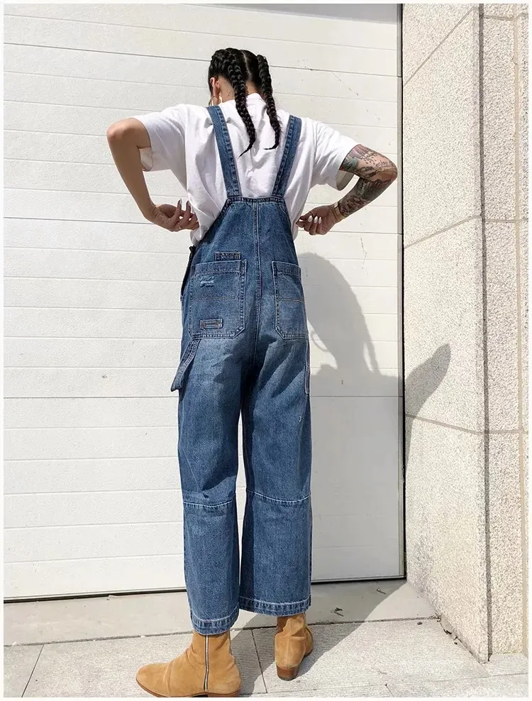 European American Fashion Womens Denim Jeans: Loose Fit, Wide Leg, Age  Resistant Jean Jumpsuit For Ladies For Autumn And Winter From Yting, $25.01