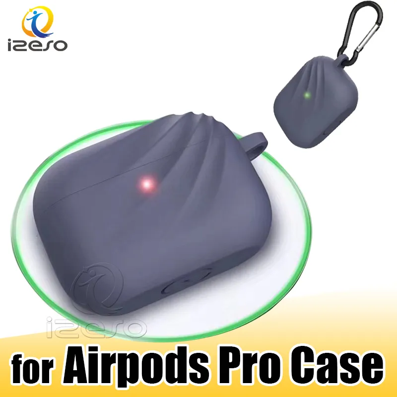 에어 포드 프로 3 izeso 애플 Airpods 프로 케이스 충격 방지 울트라 슬림 커버 쉘에 대한 Airpods를위한 실리콘 케이스 프로 창조적 인 유행