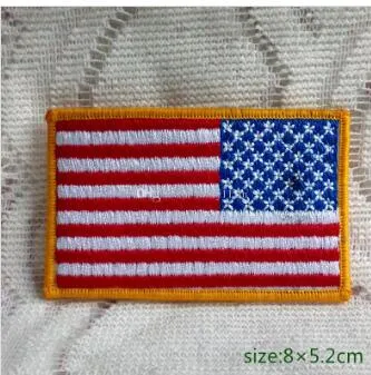 USA American Reverse Flagge Taktische US-Armee Moral Military-Abzeichen V-Bügeleisen auf besticktem Patch Geschenk Hemd Tasche Hosen Mantel Weste Individualität
