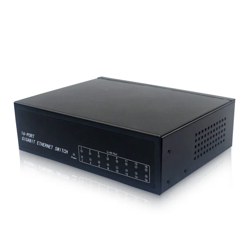 16 Port 2.5Gb Web Unmanaged Ethernet Network Switch With 16 X 2.5G Base-T Port | 2 X 10G SFP | Work With 10-100-1000Mbps | 120G Bandwidth | Fanless Quiet | Rack Mount | Sturdy Metal Casing - View #3