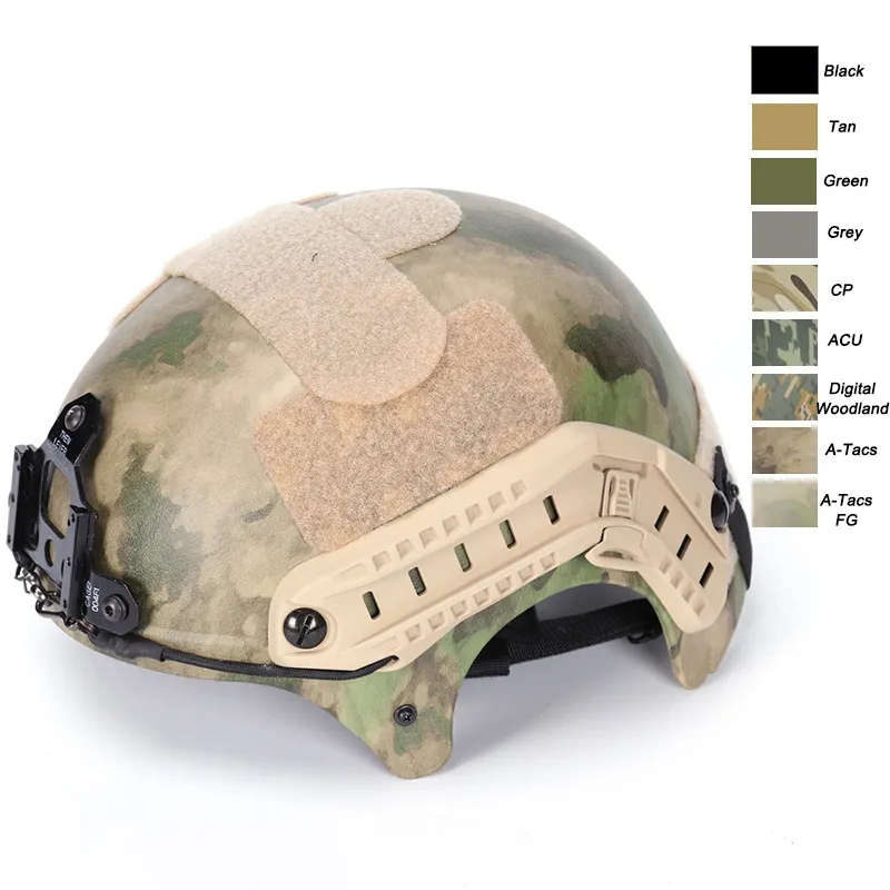 Équipement de plein air Tactique Rapide Airsoft Casque Paintabll Casque de Tir Protection de la Tête ABS IBH StyleNO01-021