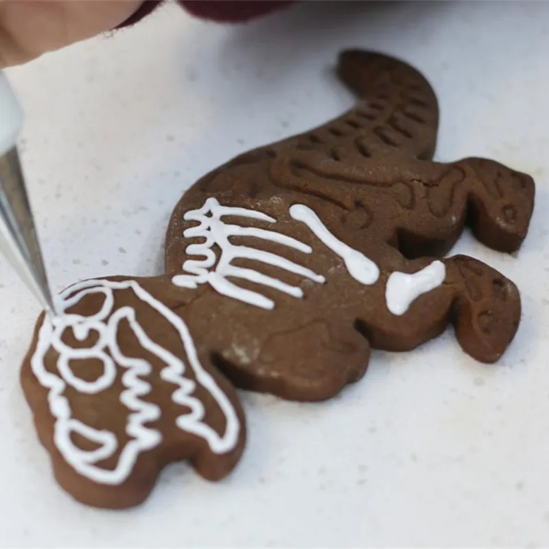 Fornello da cucina in dinosauro 3D Stampo per tortiera in alluminio Stampo per torte di compleanno fai da te