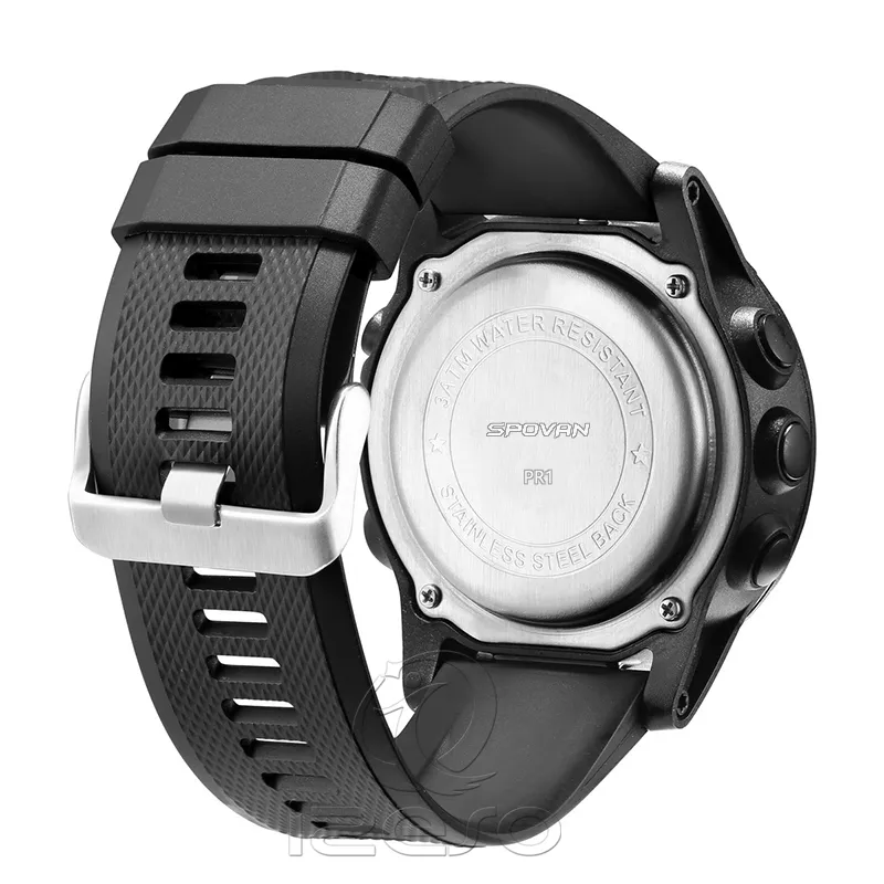 Wristbands SPOVAN PR1 Digital Watch Mens Waterproof Sport Watches