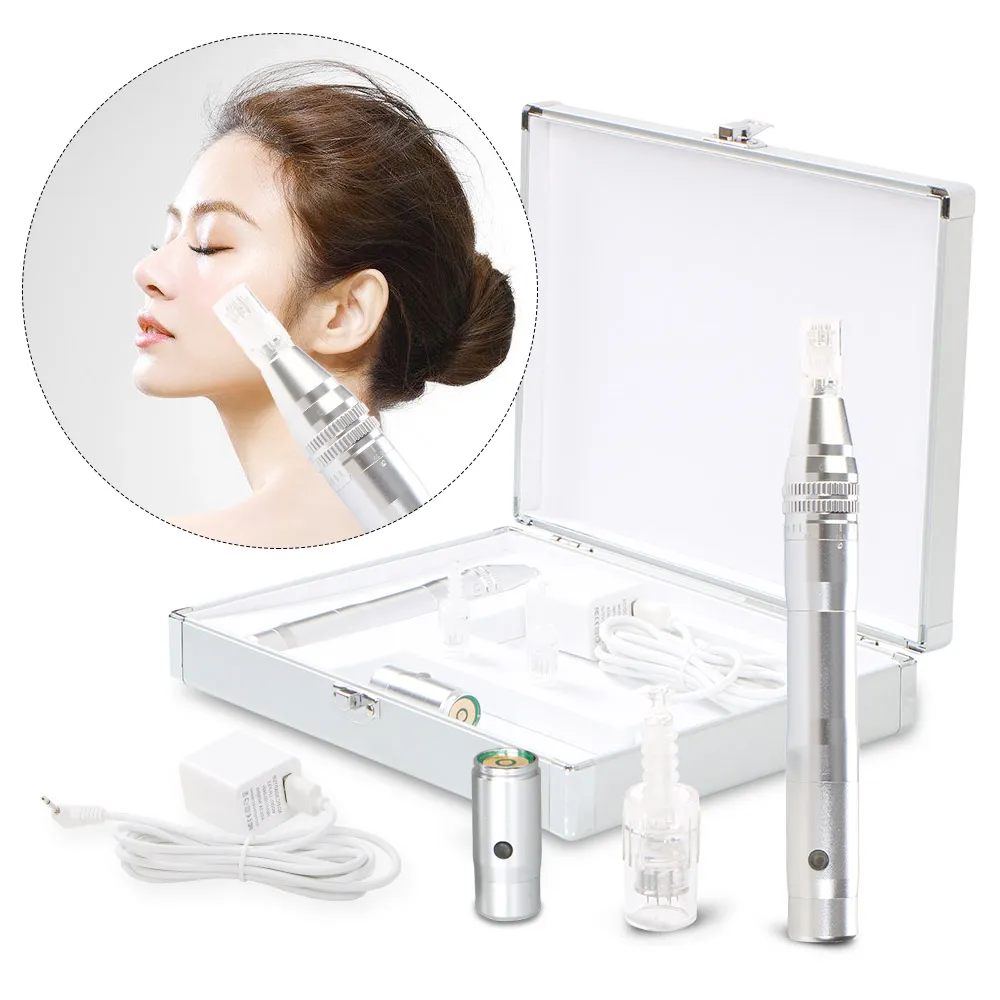 Electric Derma Pen Auto Micro Needlinf Anti Aging Skin Rejuvenation Acne Removal Therapy Micro Needling Beauty Machine