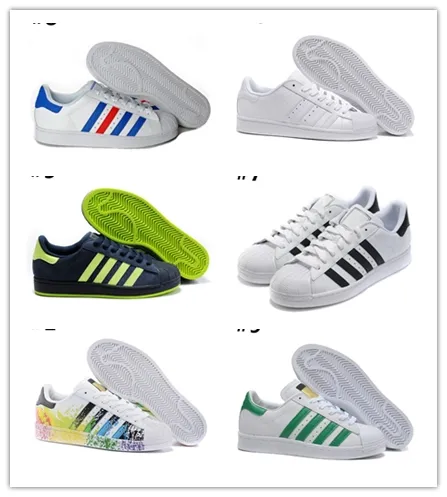 Vendita calda-ginals Superstar White Hologram Iridescent Junior Superstars 80s Pride Sneakers Super Star Donna Uomo Sport Scarpe casual 36-45