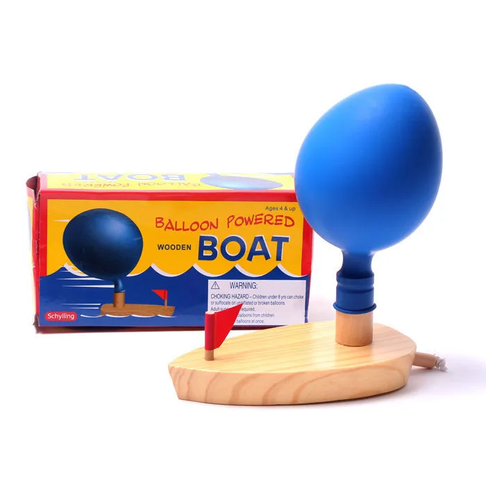 Wooden Balloon Boat Toy For Kids Perfect For Swimming Pools