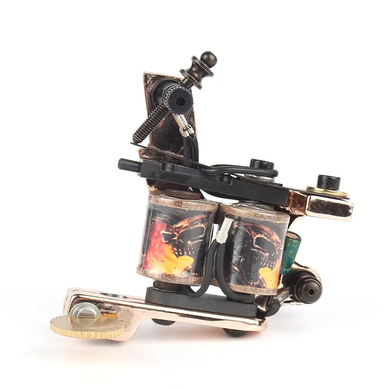 Imp gold Alloy tattoo machine High Quality coil Tattoo Machine for liner Shader Body Art Gun Makeup Tool7666347