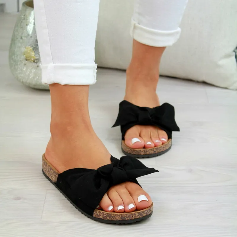 Ladies sales bow sliders