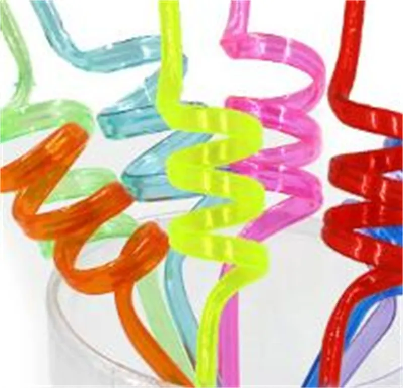 Disposable Straw Party Decorative Red Green Blue Multi Colors Bend Straws Cartoon Dinosaur Modeling Tubularis Eco Friendly 8xh L1