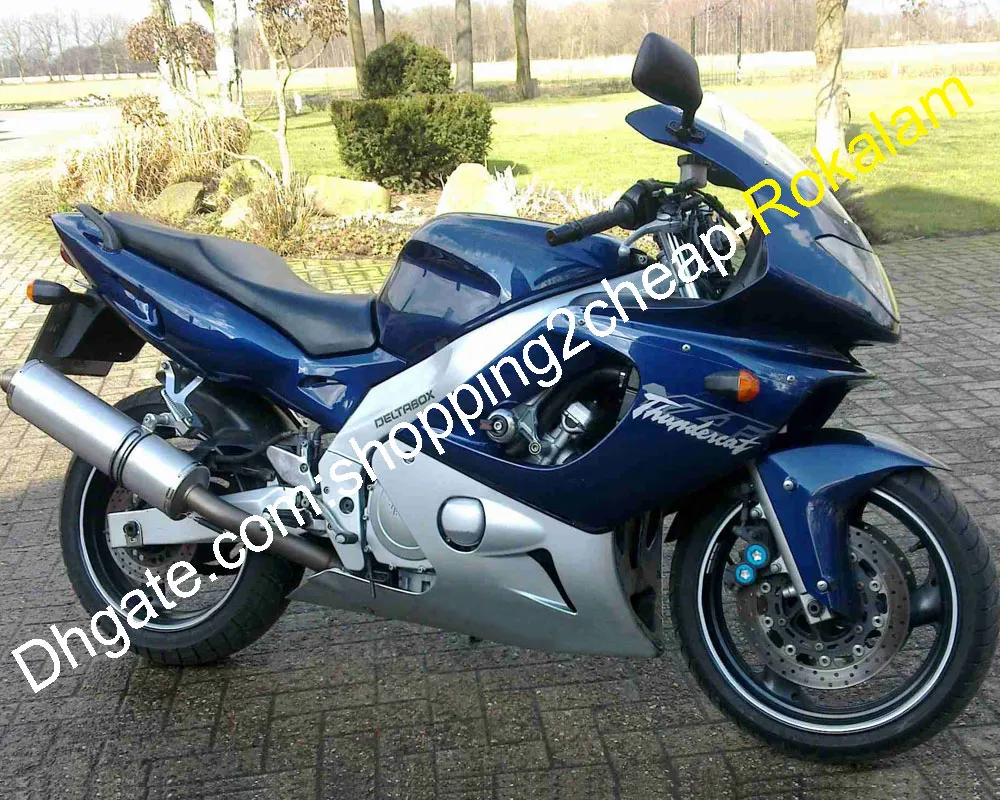 Yamaha Thundercat YZF600Rボディキット1997年2007年YZF 600R 97 99 99 00 01 02 03 04 04〜07 YZF600ブルーシルバーオートバイフェアリング