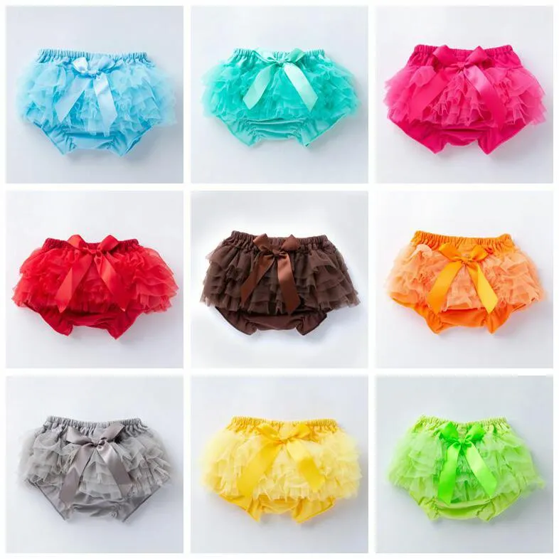 Baby Girls Shorts Kids Lace Bowknot PP Pants Girl Casual Triangle Bread Pants Infant Summer Cotton Breathable Bloomers Underpants AYP692