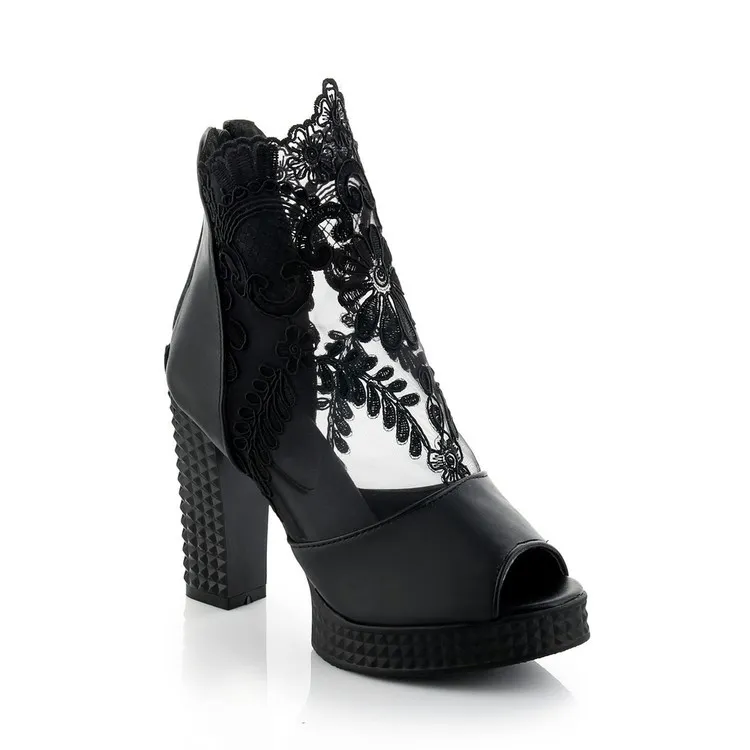 Black and white peep toe shoes sales