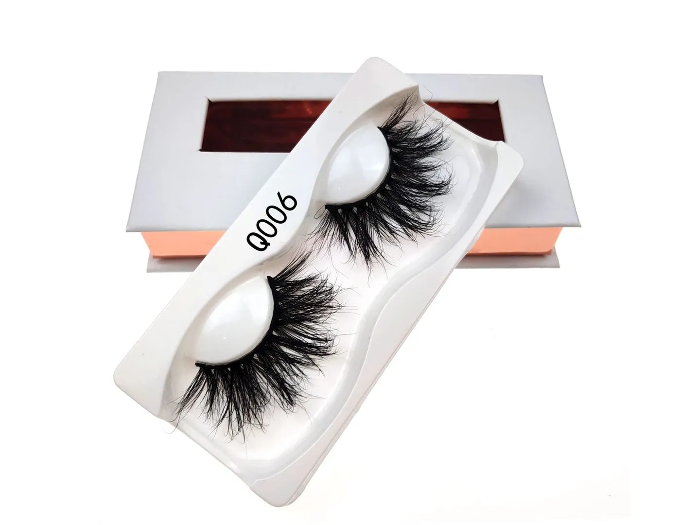 22-25 mm wimpers handgemaakte 3D nertsen eyelashes 100% echte nertsen haar wimpers natuurlijke dikke pluizige valse wimper extensies schoonheid make-up nep wimpers