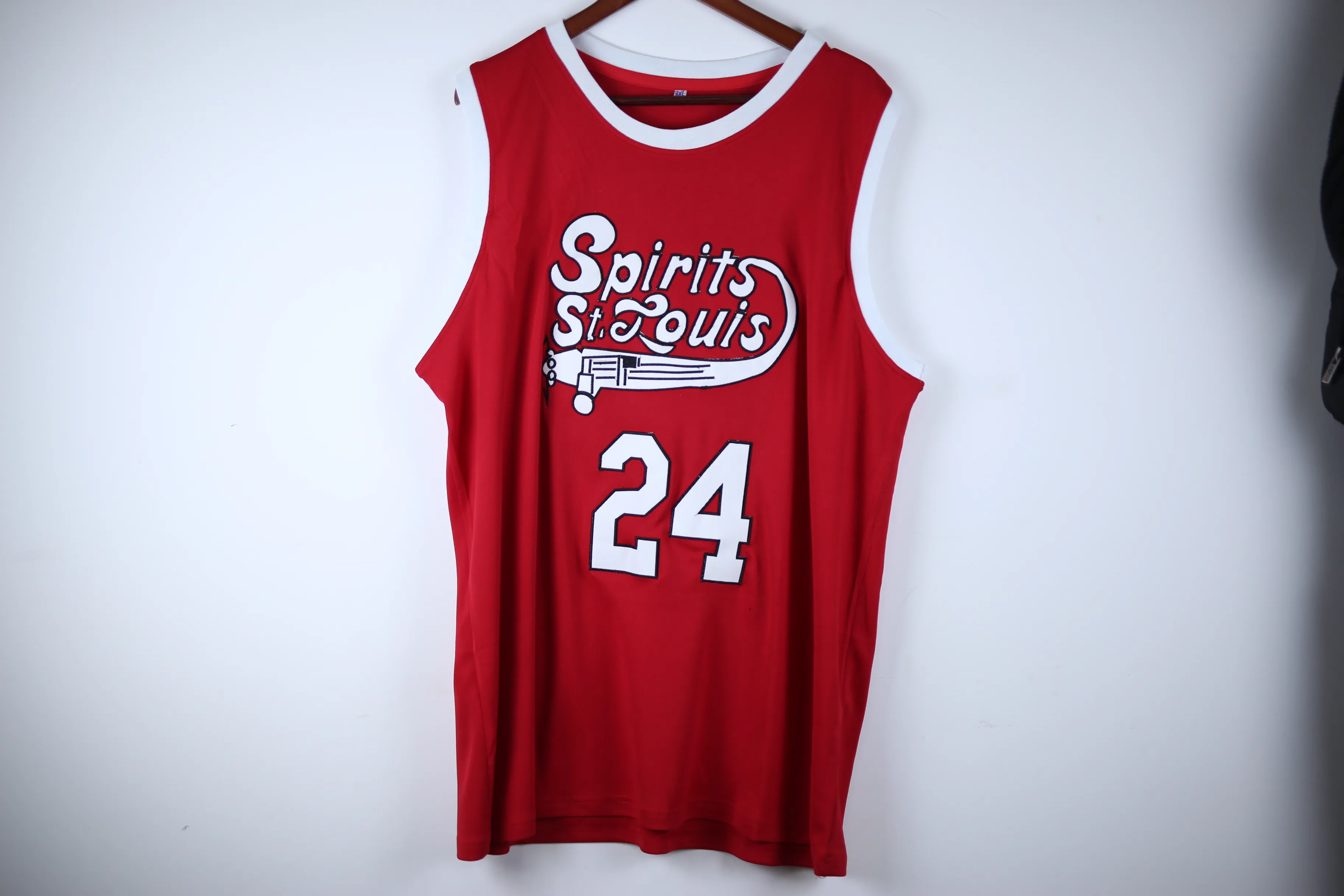 fotos reais # 24 espíritos de Barnes de Marvin de St. Louis Retro Basquete Jersey Mens Costume Número Personalizado Nome Nome Jerseys