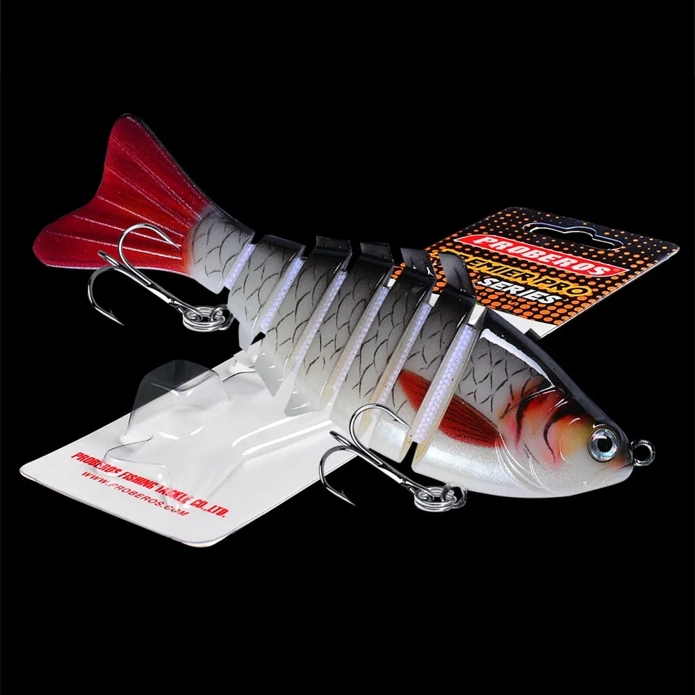 FishPro FS376344965 Lure Set 7 Sections, 10cm Swimbait Hooks For Anglers  From P6kf, $17.13