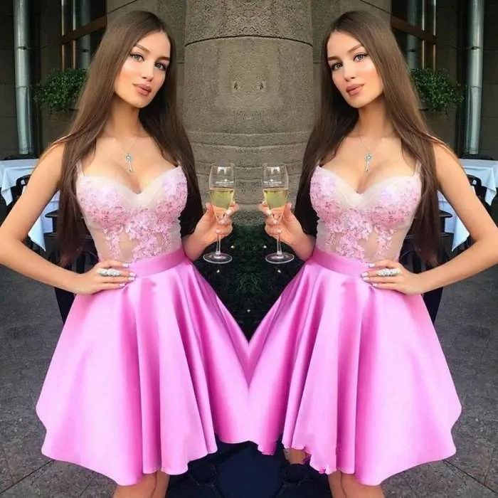 Vestido rose sales curto para festa