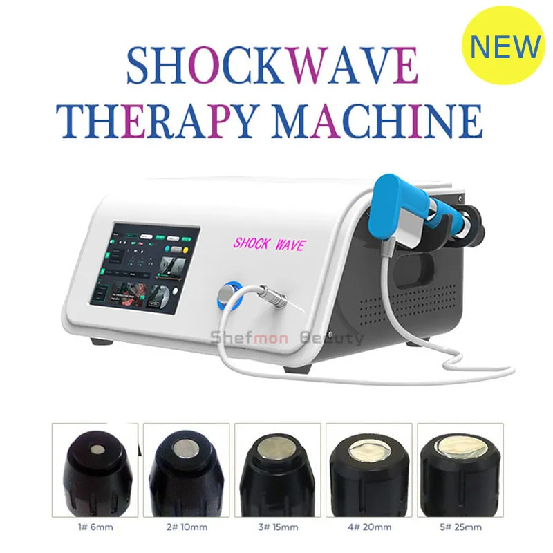 Terapia shock fala GOINSWAVE Outtorpheal Shockwave Compressor 8 Bar Ciśnienie powietrza Ból ulga z 5 nadajników Salon Spa Clinic