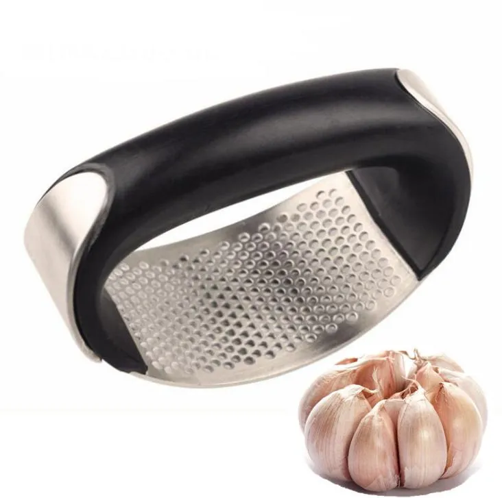 Stainless Steel Kitchen Garlic Press Crusher Slicer Ginger Crusher