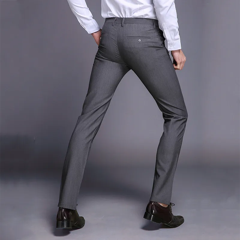 Luxury Mens Suit Pants Fashion Dress Pants Formal Business Male Casual Long  Trousers Slim Fit Male Wedding Dress Mens Suit | Wish
