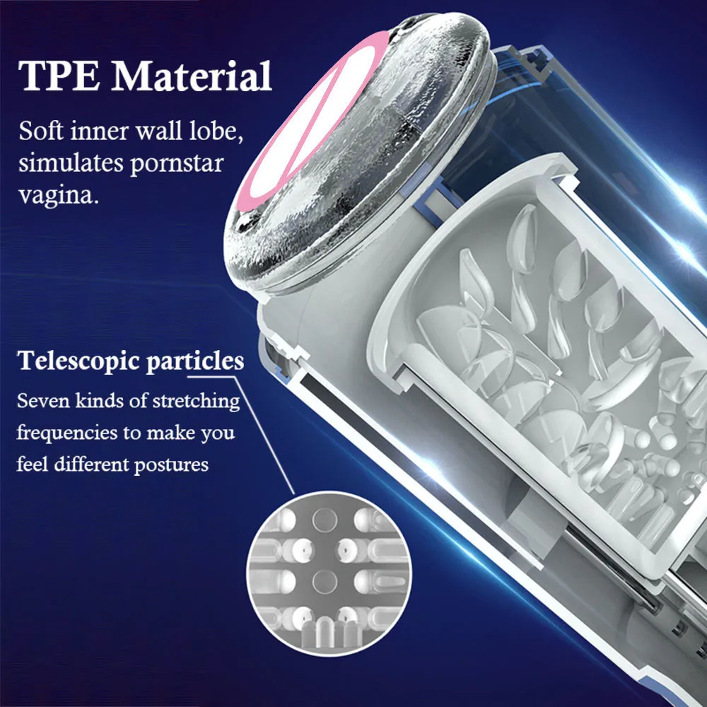 Manbird Masturbatore maschile completamente automatico con spinta, giocattoli per uomo, voce retrattile, succhiare il pompino elettrico_voghion.com