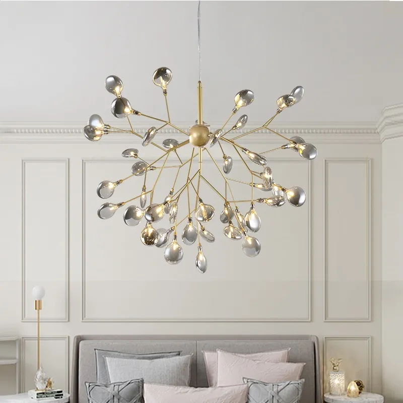 LED moderna lustre chandelier luz elegante galho de árvore lâmpada lâmpada decorativa candelais de teto pendurado iluminação LED