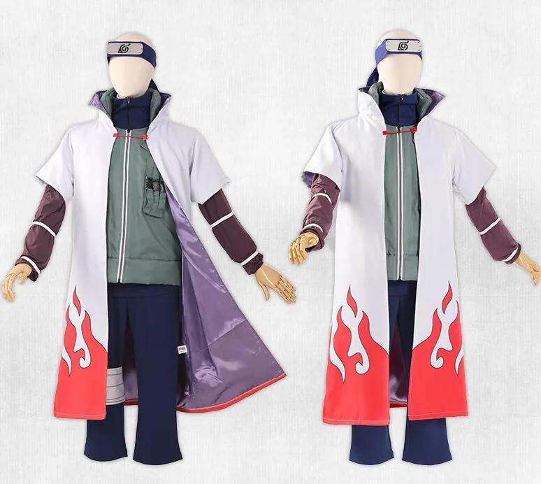 Compra online de Namikaze minato cosplay de trajes de desenhos animados 4th  hokage manto uzumaki capa dos desenhos animados cosplay traje roupa