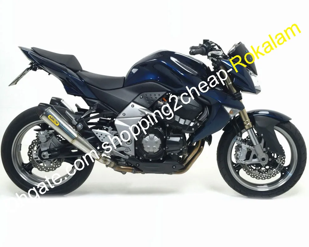 Kawasaki 선물로 페어링 Z1000 2007 2009 2009 Z 1000 07 08 09 다크 블루 ABS 오토바이 Bodyworks 페어링 세트