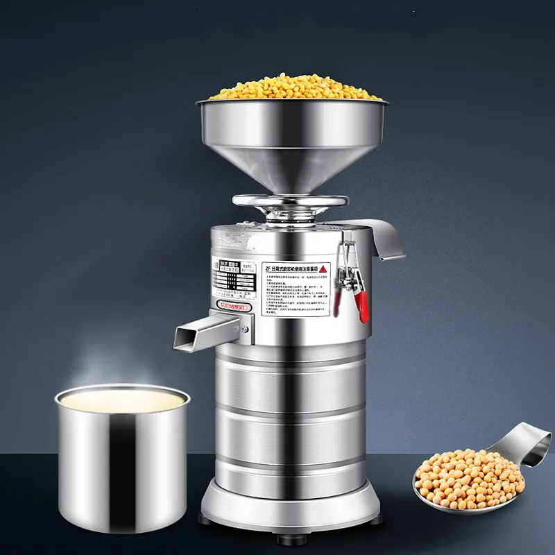 machine à lait de soja commerciale machine à lait de soja de haricots de séparation de Slurry petits caractères Accueil machine de tofu batteur 220v 0.75kw