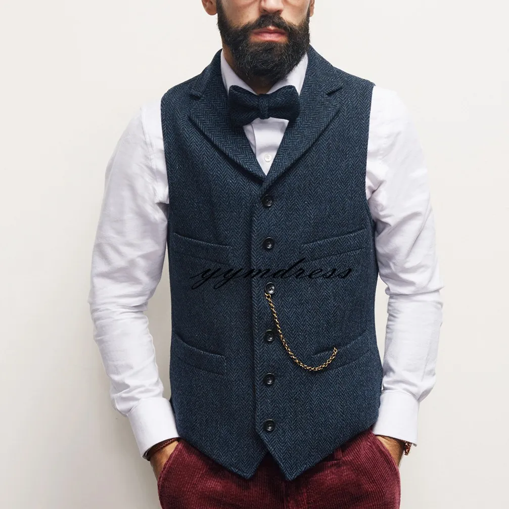 bow.a ボウエー　ウールベスト bow.a WOOL VEST ネイビー