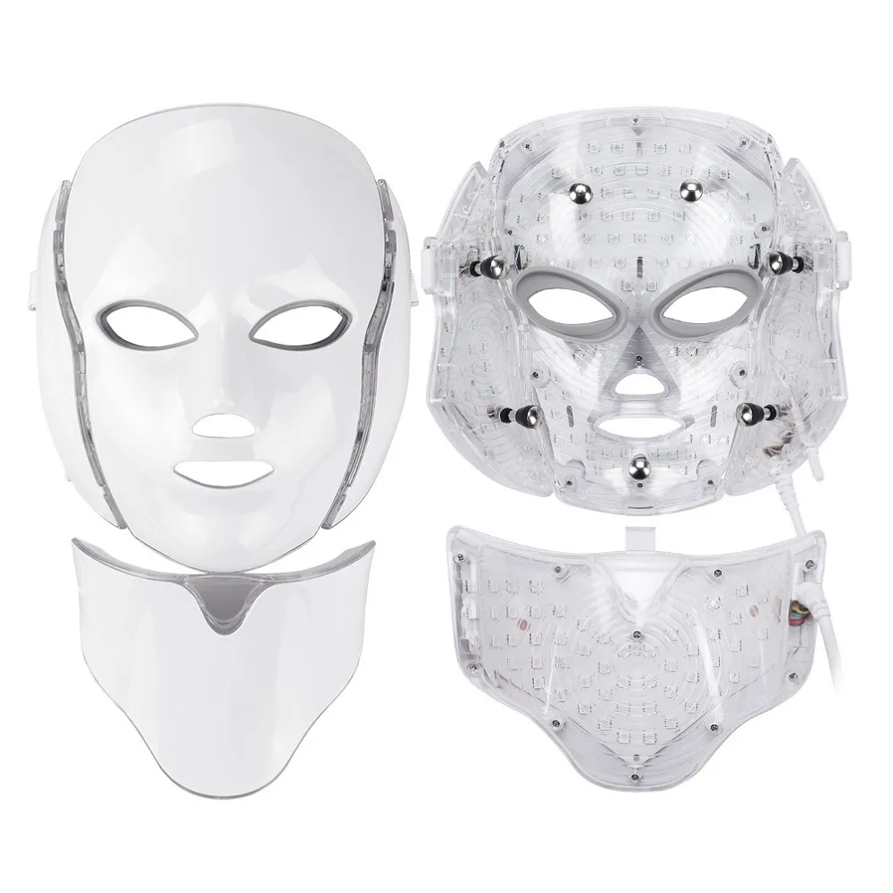 Infrarood licht gezicht en nek bleken gezichtsmasker gezicht opheffing led licht therapie masker