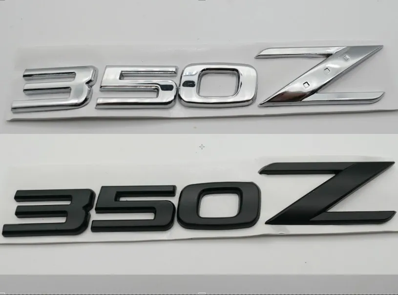 3D Silver Z Car Grille Grille Side Body Profle Protble Letter Letter for Nissan 350Z 370Z Fairlady Z Z33 Z34 Car Accessories306V