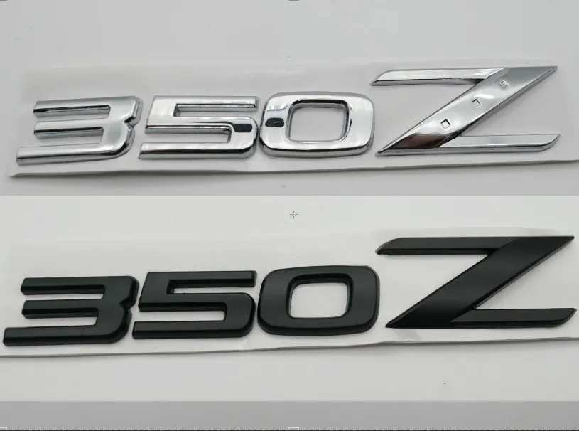 3D Silver Z Car Front Grille Body Side BACK EMBLEM STICKERS BRODGE för NISSAN 350Z 370Z FAIRLADY Z Z33 Z34 Biltillbehör279T